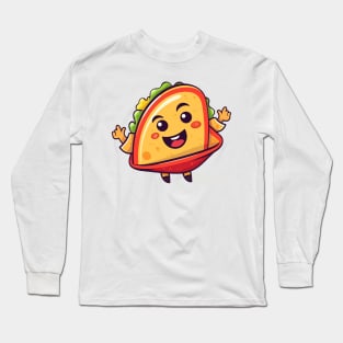 kawaii Taco T-Shirt cute potatofood funny Long Sleeve T-Shirt